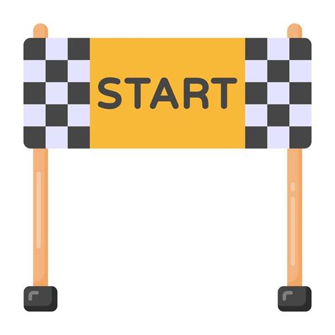 Race Start Point Flat Icon Of Start Line 5971822 Vector Art At Vecteezy