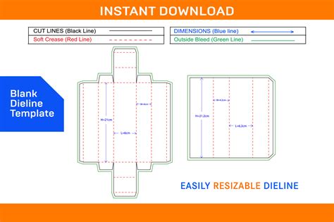 Chocolate Box T Box Dieline Template And 3d Box Design Blank Dieline Template 22174886