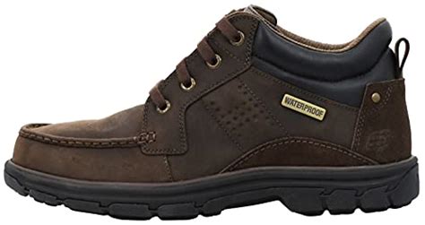 Skechers Men's Segment Melego Leather Chukka Waterproof Boot Chocolate ...