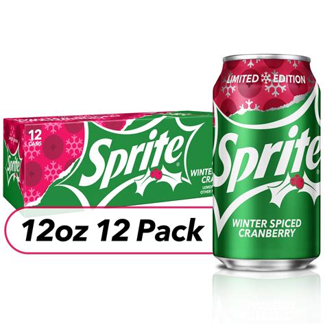 Sprite Winter Spiced Cranberry Soda 12 Ct 12 Fl Oz Shipt