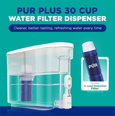 Pur Plus 30 Cup Dispenser With Lead Reducing Filter Pur