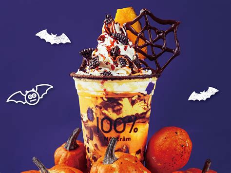 Osaka Bubble Tea Stand Debuts Ultimate Halloween Ripe Pumpkin And