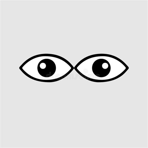 Eyes vector icon. Two eye stock vector. Illustration of isolated ...