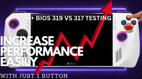 Asus Rog Ally Instant Performance Increase Easy To Do Bios Test Youtube