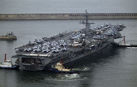 Us Aircraft Carrier Arrives In South Korea As A Show Of Force Against