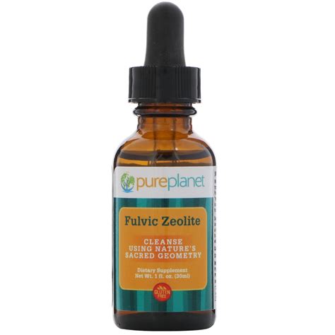 Pure Planet Fulvic Zeolite 1 Fl Oz 30 Ml Iherb