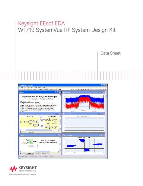 W1719 Systemvue Rf System Design Kit Pdf Asset Page Keysight