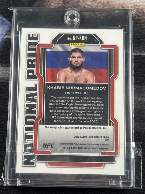 Panini Ufc Chronicles Prizm Khabib Nurmagomedov National Pride