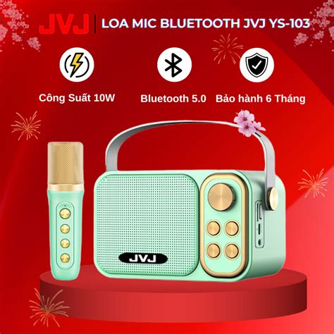 Loa Bluetooth Mini Karaoke K M Mic Jvj Ys Mic Loa Ys Mic