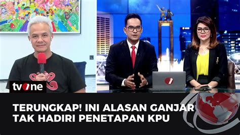 Kronologi Ganjar Tak Hadiri Penetapan Prabowo Gibran TvOne YouTube