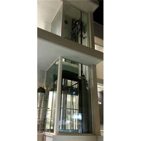 With Machine Room Mild Steel Auto Door Lift For Residential Max