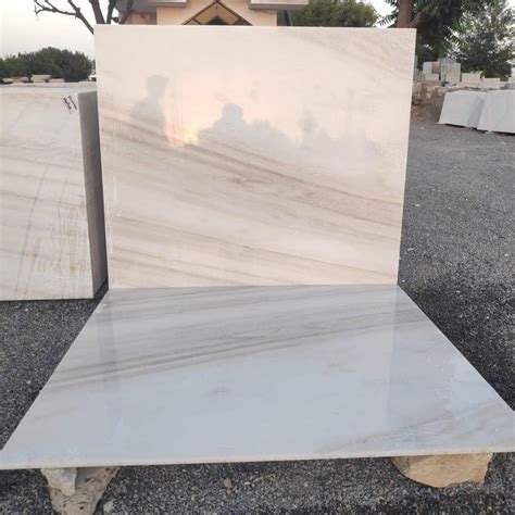 Polished Finish Slab Nizarna White Marble Application Area Flooring