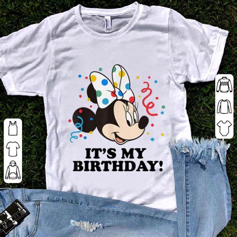 Official Disney Minnie Mouse Its My Birthday Shirt Kutee Boutique