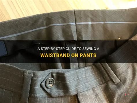 step  step guide  sewing  waistband  pants shunvogue
