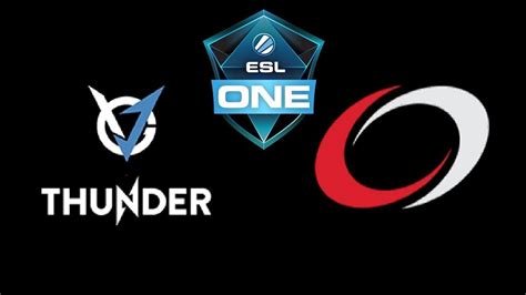 VGJ Thunder Vs CoL ESL One Genting 2018 Highlights Dota 2 YouTube