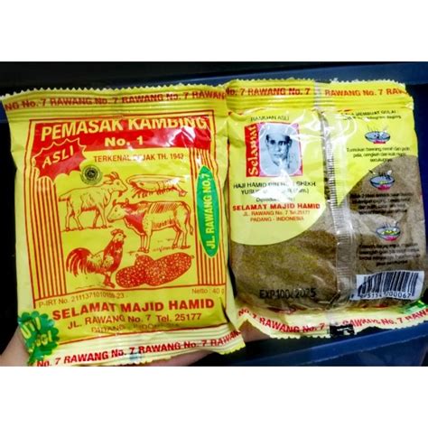 Ready Stock Bumbu Kambing Pemasak Kambing No 1 Dari Pada Padang