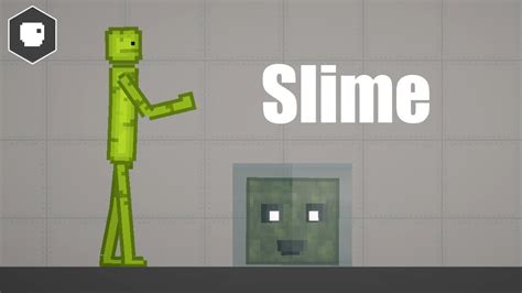 How To Make Minecraft Slime In Melon Playground People Playground Youtube