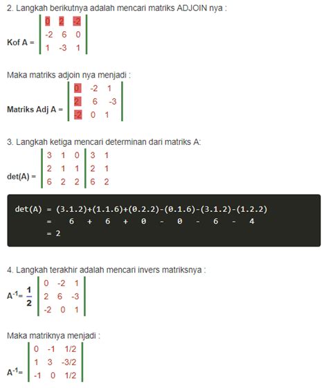Rumus Matriks Invers Determinan : Mdeterm Rumus Excel Mencari ...