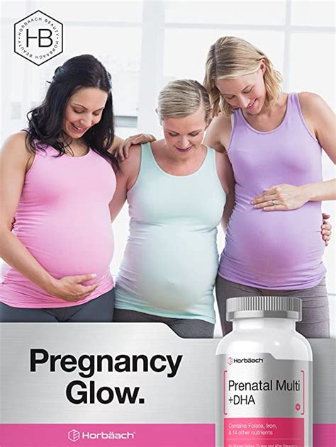 Horbaach Vitaminas Prenatales Con Dha Y ácido Fólico 180 Cápsulas Blandas Vitaminas Sin