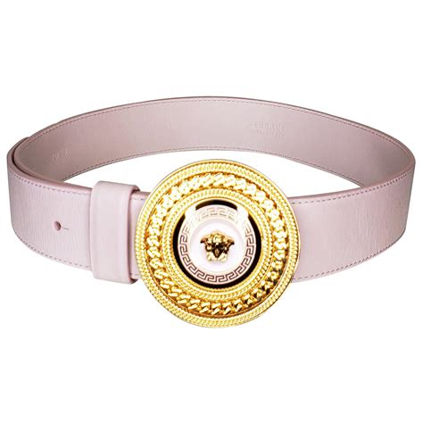 Versace White Gold Cross Belt at 1stDibs | white versace belt