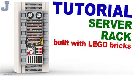 How To Build A Lego Computer Server Rack Tutorial Youtube