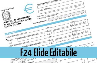 Modello F Elide Scrivibile Compilabile Editabile In Pdf Gratis