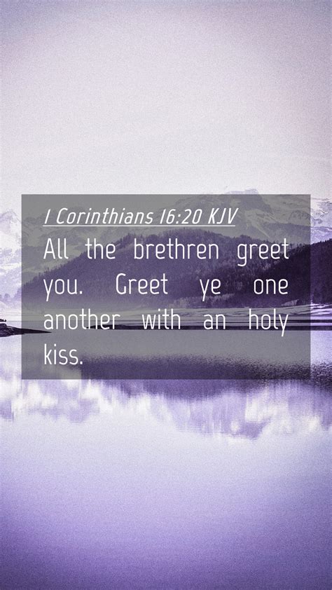 1 Corinthians 16 20 KJV Mobile Phone Wallpaper All The Brethren Greet