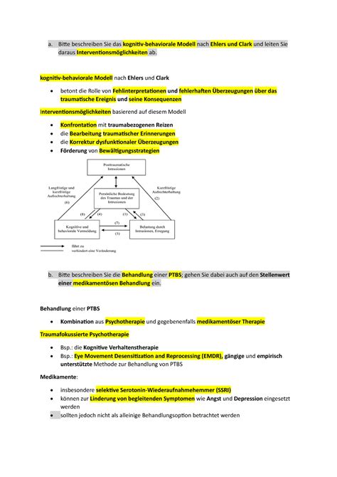 Klinische Klausurfragen 10 Grundlagen Der Psychologie Und