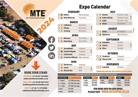 The Mte Expo Calendar Is Out Book Your Spot Mining And