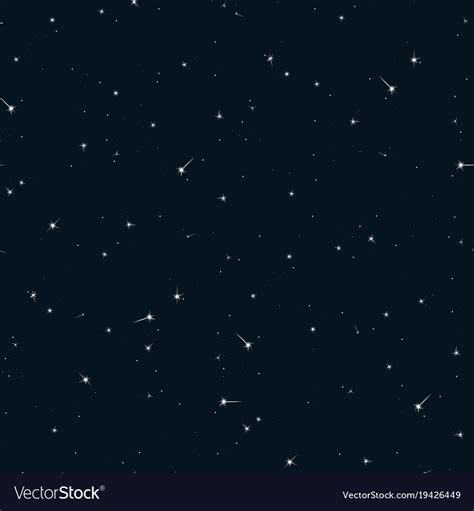 Seamless Pattern Sky With Stars Royalty Free Vector Image