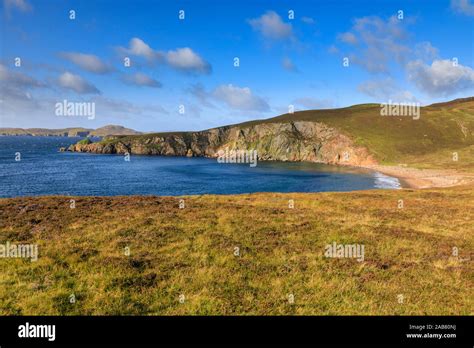 Little Ayre Red Sand Beach Red Granite Rocks Muckle Roe Island