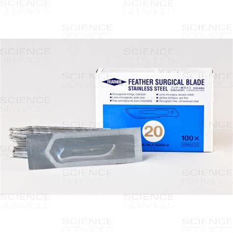 Feather Sterile Scalpel Blades 20 100 Bx