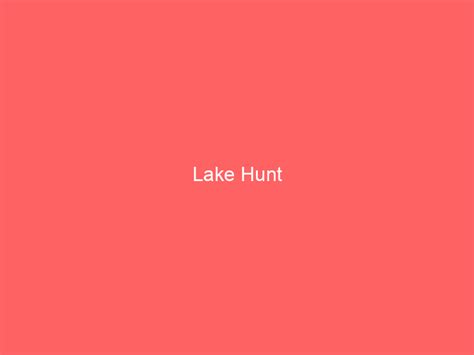 Lake Hunt Nc Information And Guide Lakefront Home Finder