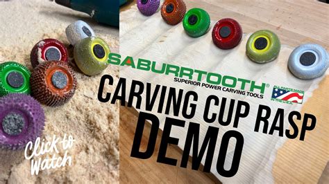 Demo Of The 2 Power Carving Cup Rasp YouTube