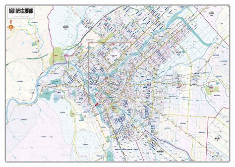 マップルの都市地図 北海道 旭川市（裏面）を印刷販売マップル地図プリント