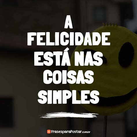 A Felicidade Está Nas Coisas Simples - A felicidade está nas coisas simples - Frases para Postar