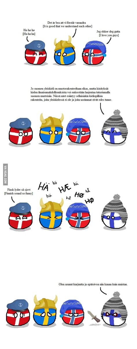 Countryballs, Finland is of difficult understandings - 9GAG