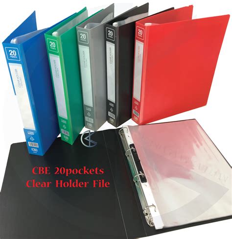 Office Stationery File Folder Clear Plastic Document Holder Plastic ...