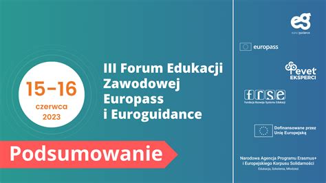 III Forum Edukacji Zawodowej Europass I Euroguidance Podsumowanie