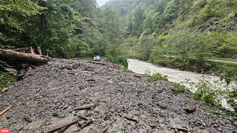 Hochwasser Gaming Lunz Göstling Murenabgänge und geflutete Häuser