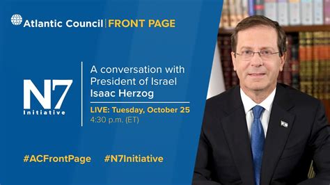 A Conversation With President Of Israel Isaac Herzog Youtube