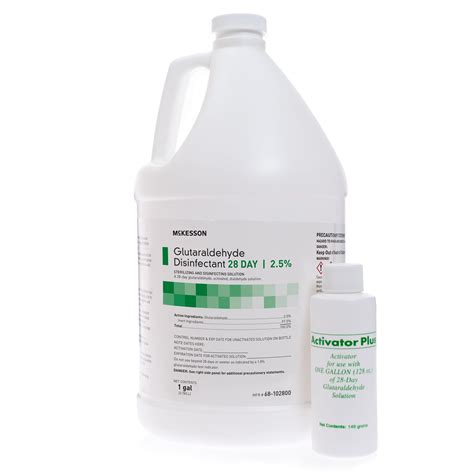 Mckesson 28 Day Glutaraldehyde High Level Disinfectant 1 Gal 4 Ct This