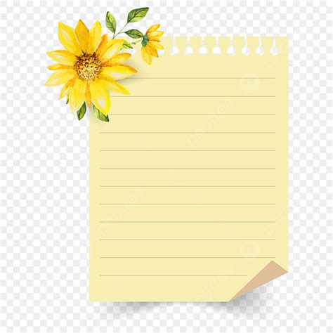 Yellow Lined Paper Vector Art Png Beautiful Yellow Lined Paper With