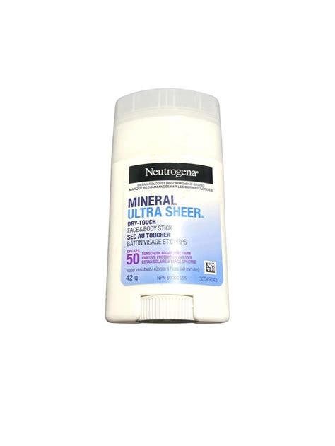 Neutrogena Mineral Ultra Sheer Dry Touch Face And Body Stick 42g Beauty