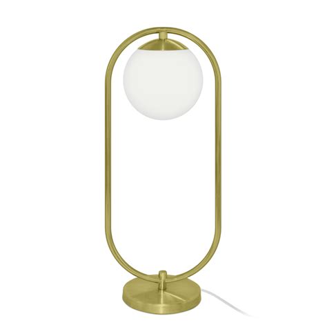 Luminaria De Mesa De Luxo Touch Moderna Aro Orby Dourado Leroy Merlin