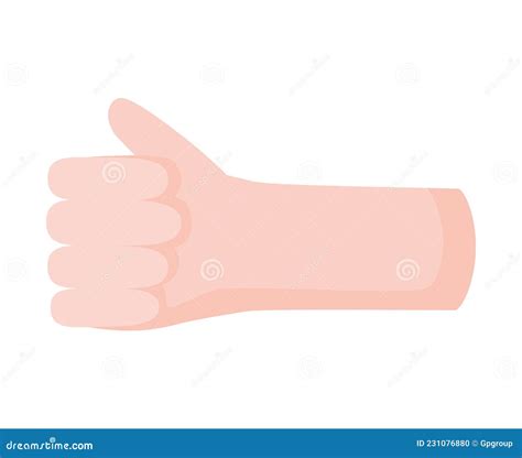 Hand Met Duim Omhoog Vector Illustratie Illustration Of Ontwerp