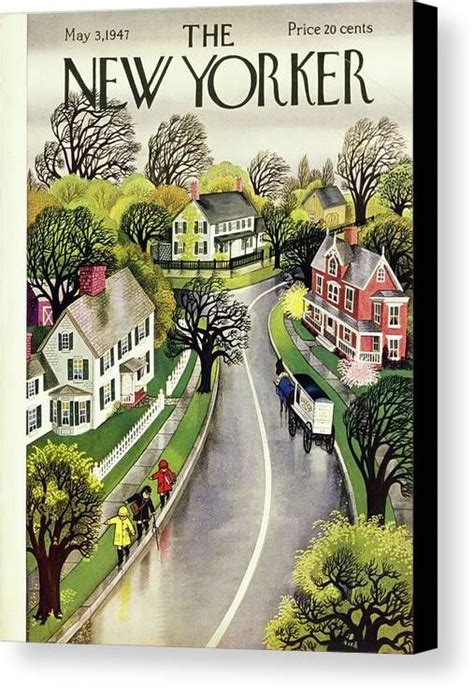 New Yorker May Canvas Print Canvas Art By Edna Eicke New