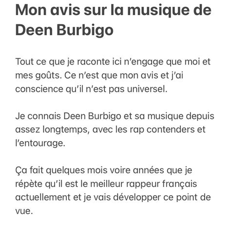 Encore Du Rap On Twitter Pourquoi Selon Moi Deen Burbigo Est Un Des