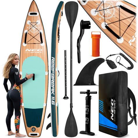 Deska SUP do pływania pompowana Paddle Reefbreak 350cm wiosło pompka