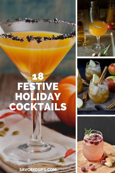 25 Festive Holiday Cocktails Youll Love Savored Sips